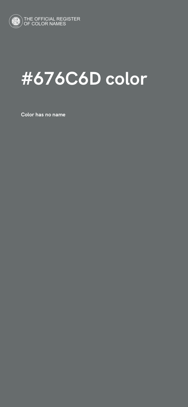 #676C6D color image