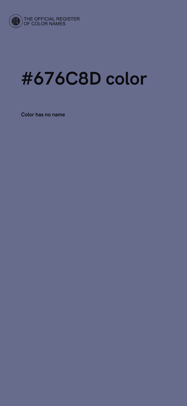 #676C8D color image
