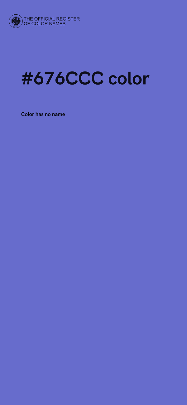 #676CCC color image