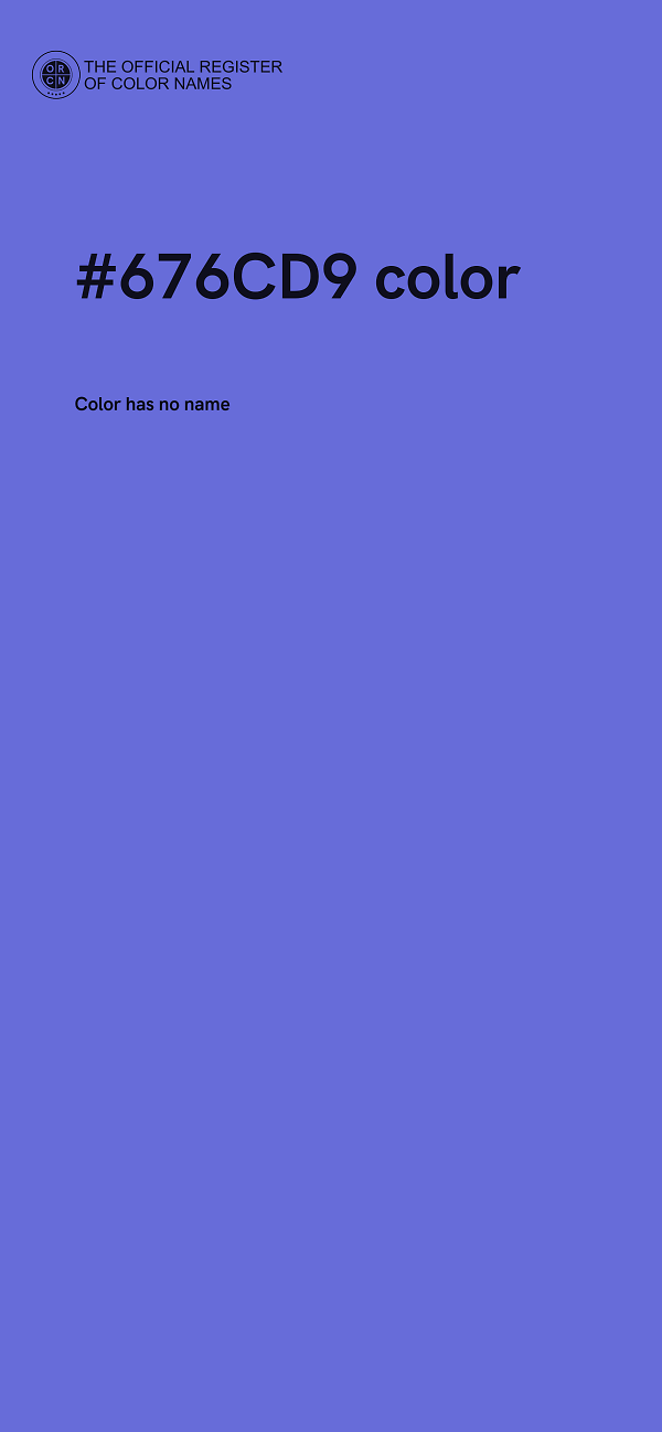 #676CD9 color image