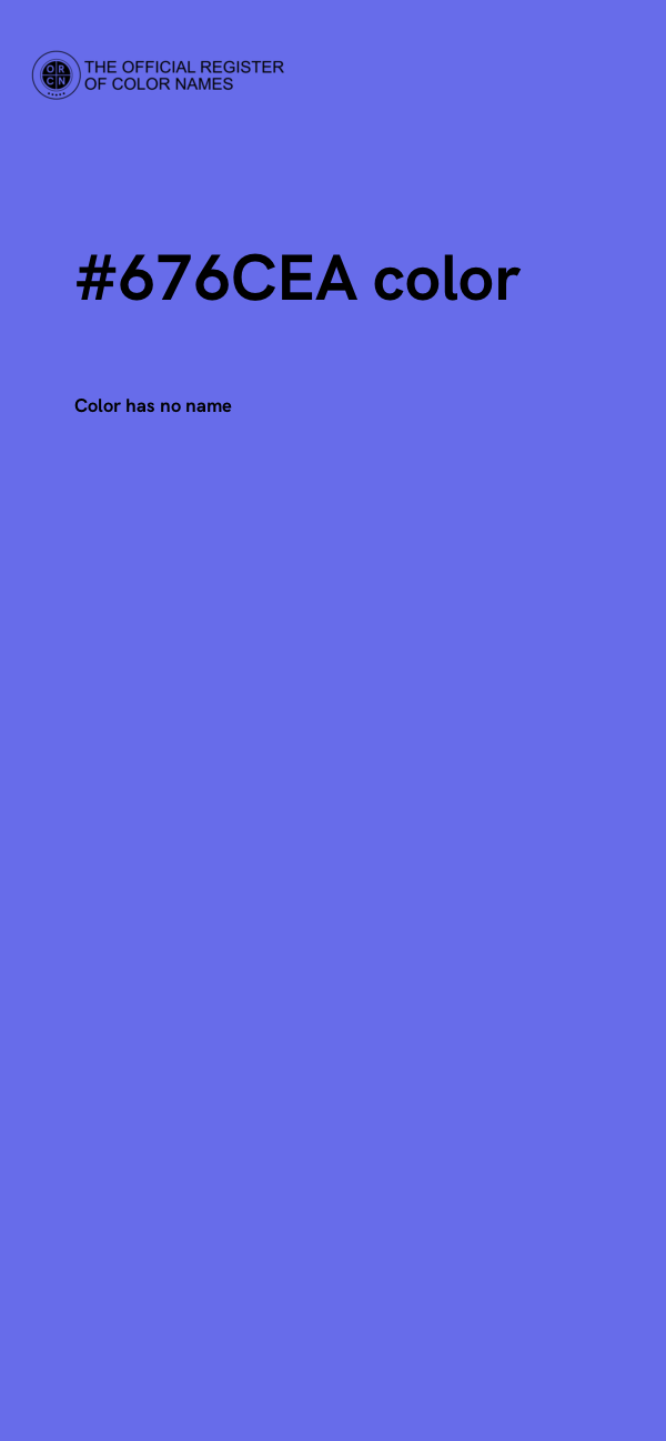 #676CEA color image