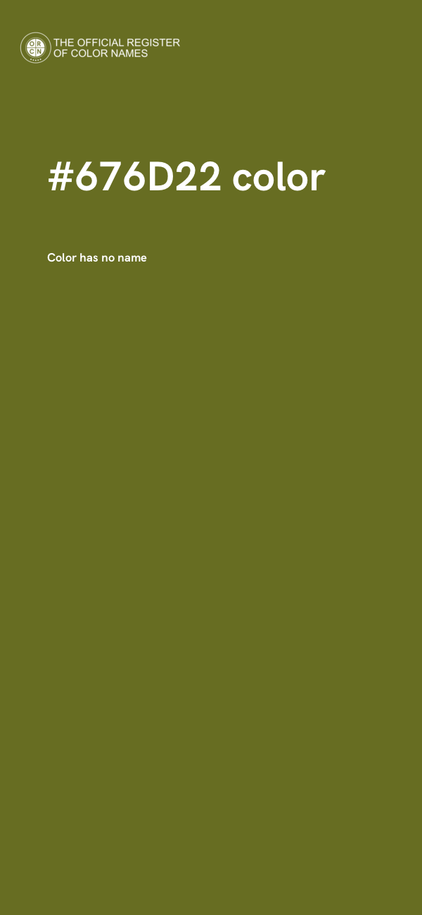 #676D22 color image