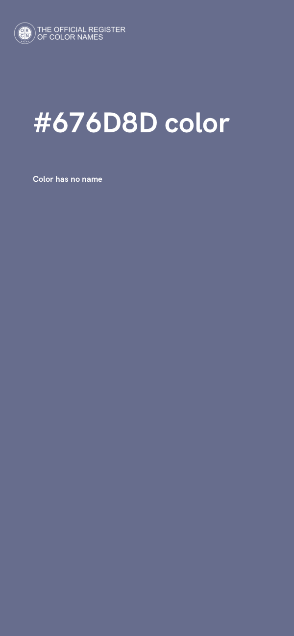 #676D8D color image