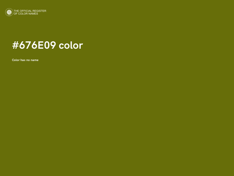 #676E09 color image