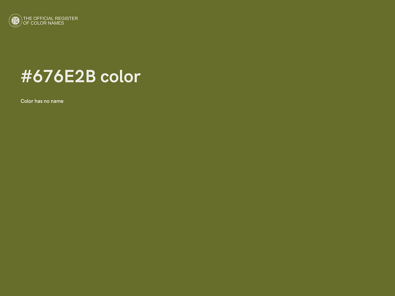 #676E2B color image