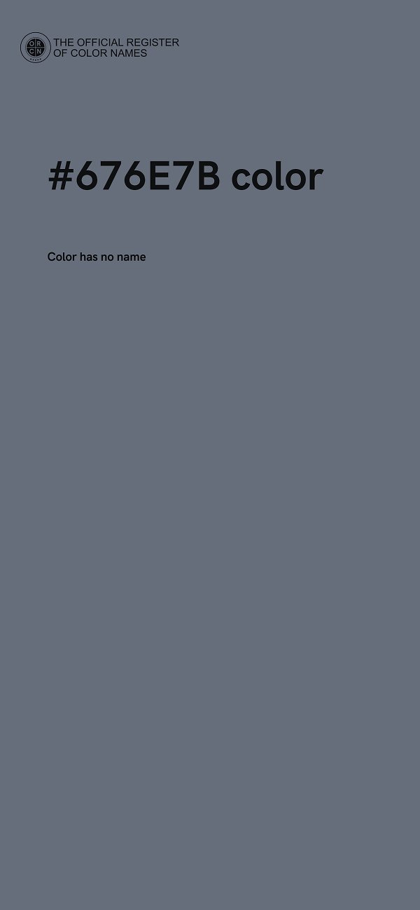 #676E7B color image