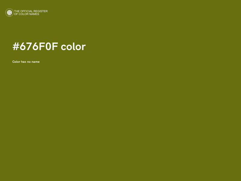 #676F0F color image