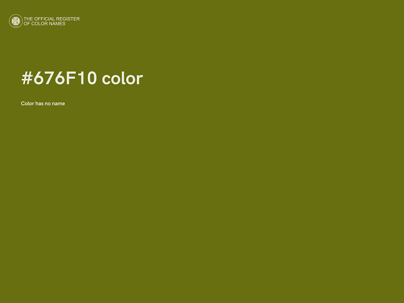 #676F10 color image