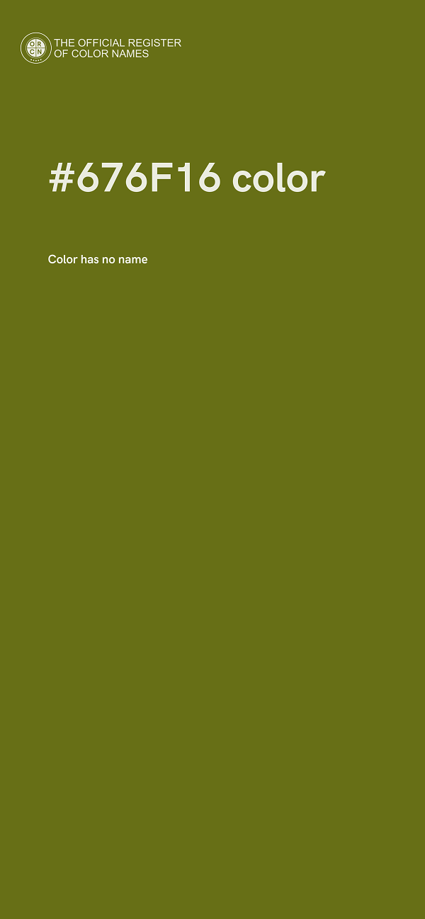 #676F16 color image