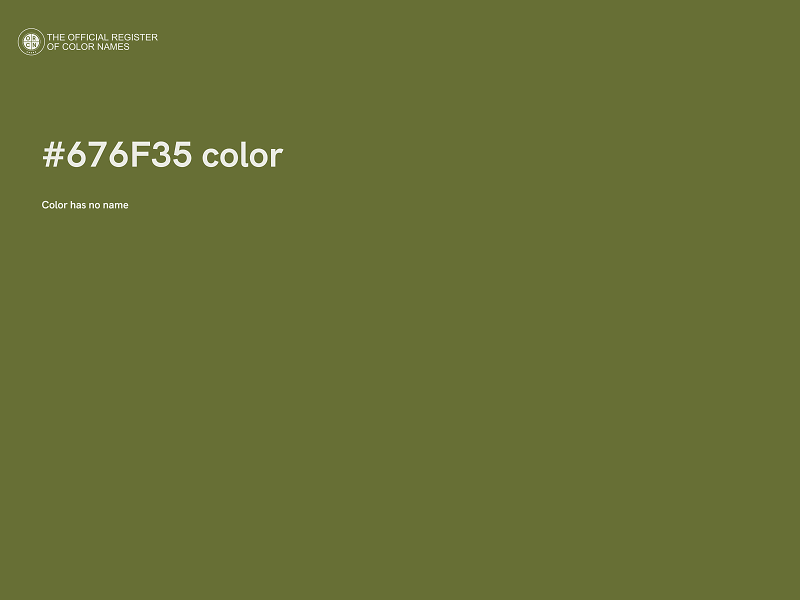 #676F35 color image