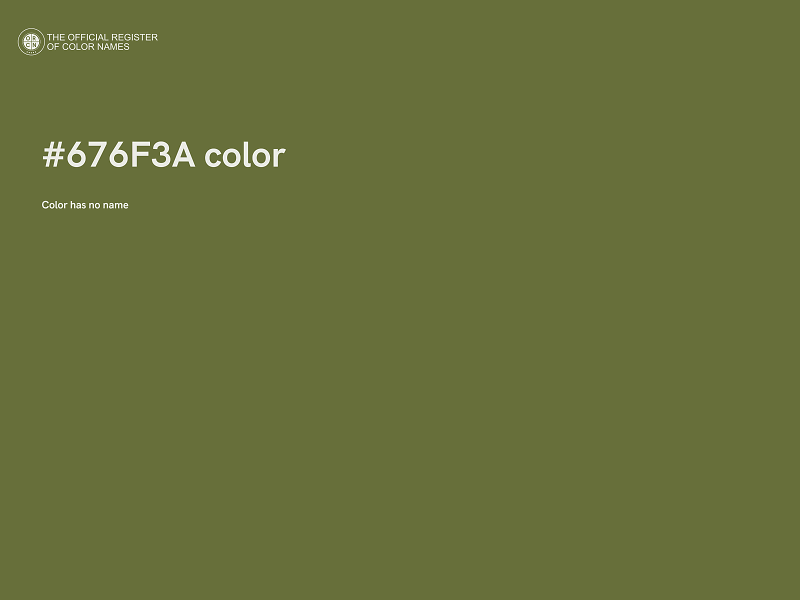 #676F3A color image