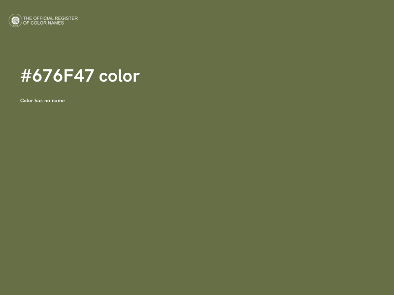 #676F47 color image