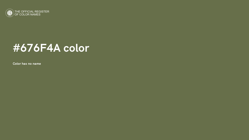 #676F4A color image