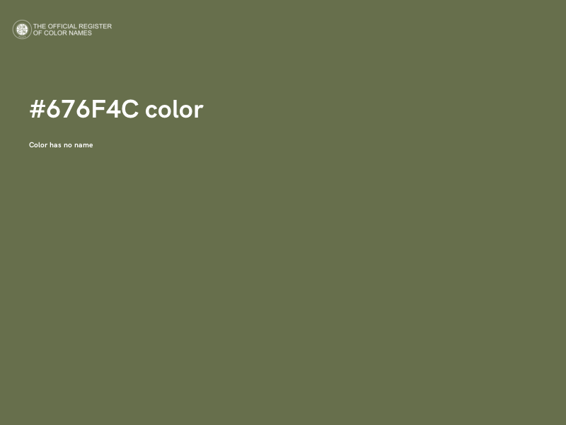 #676F4C color image