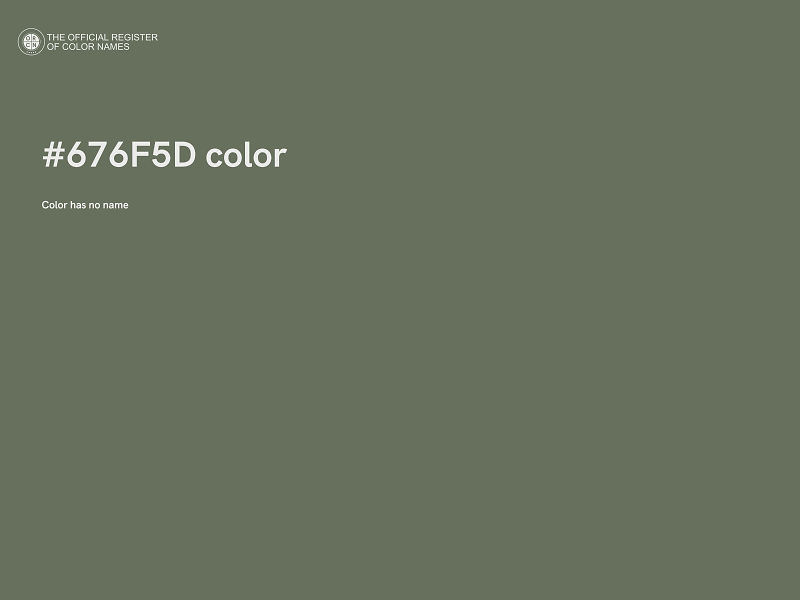 #676F5D color image