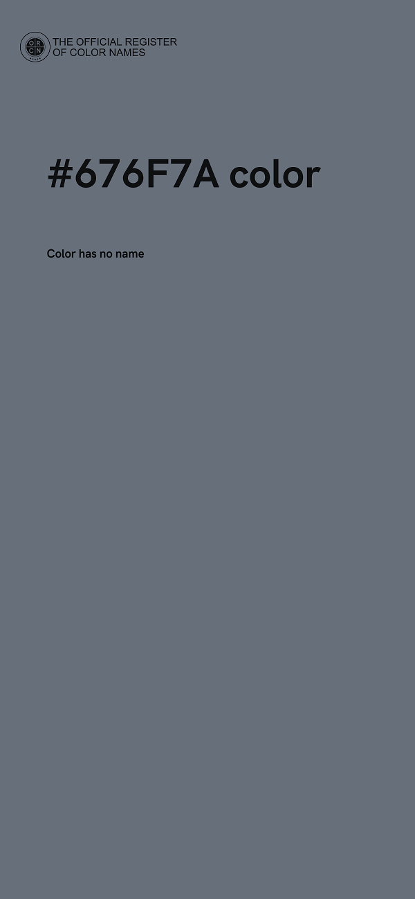 #676F7A color image