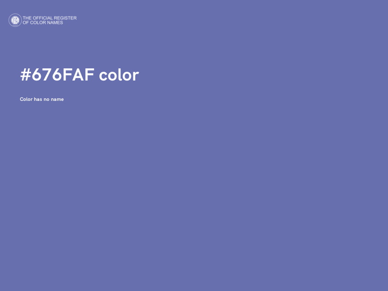 #676FAF color image