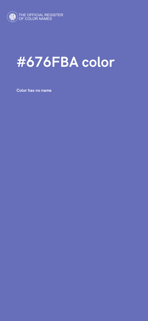 #676FBA color image