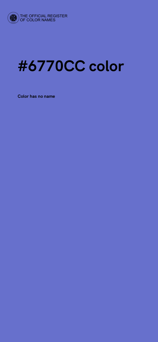 #6770CC color image