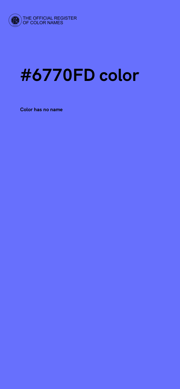 #6770FD color image