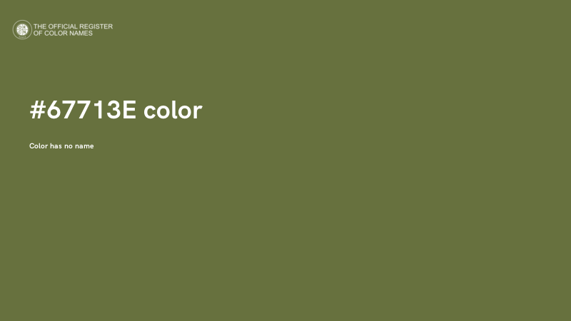 #67713E color image