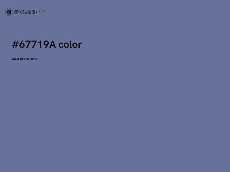 #67719A color image