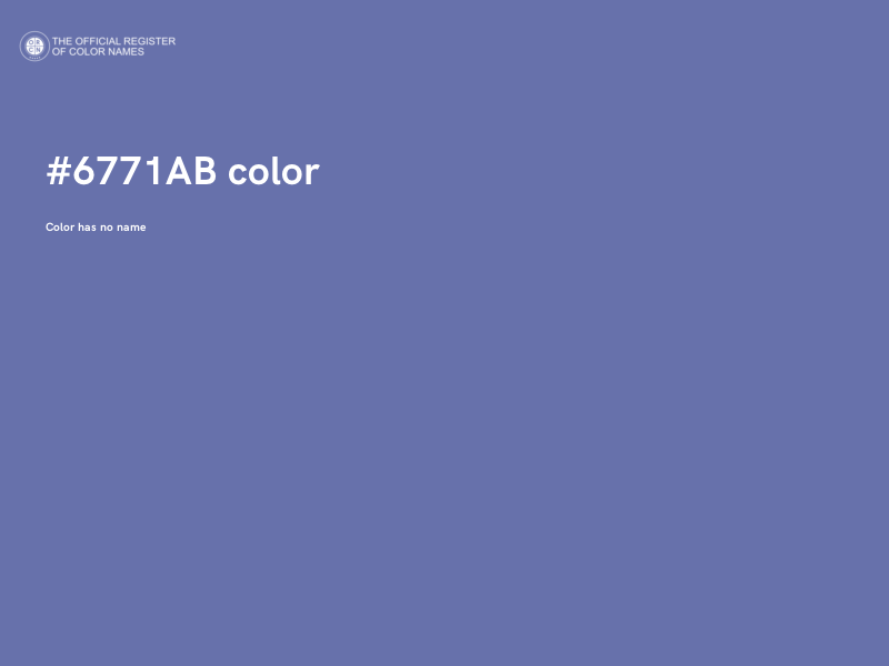 #6771AB color image