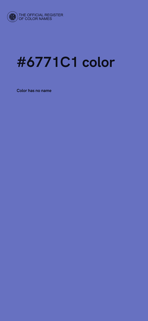 #6771C1 color image