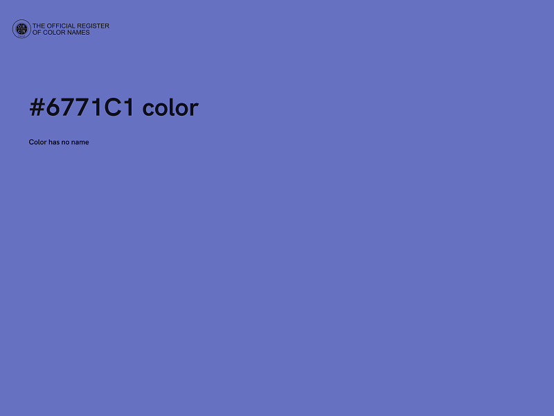 #6771C1 color image