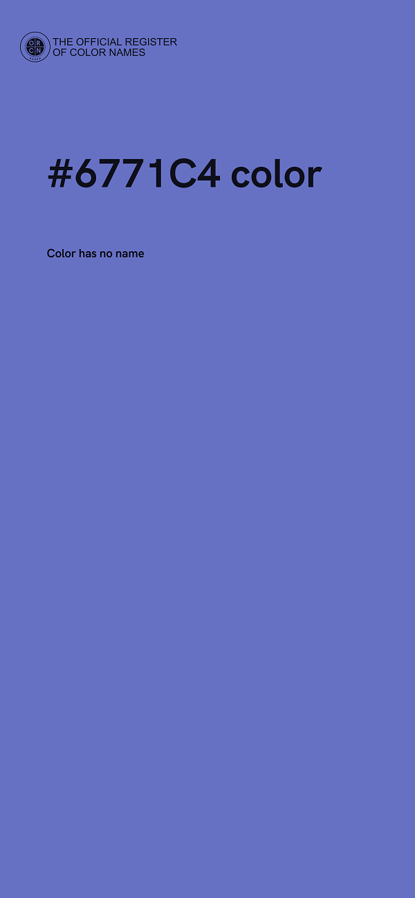 #6771C4 color image