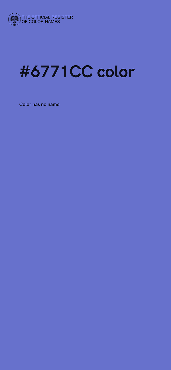 #6771CC color image