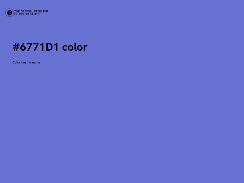 #6771D1 color image