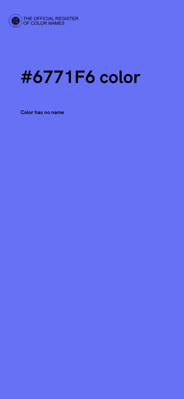 #6771F6 color image