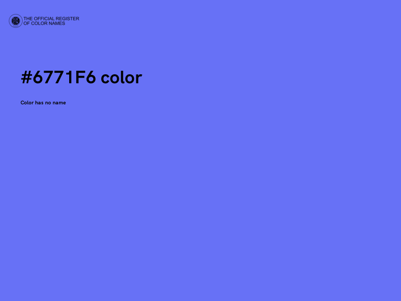 #6771F6 color image