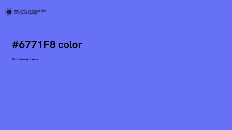 #6771F8 color image