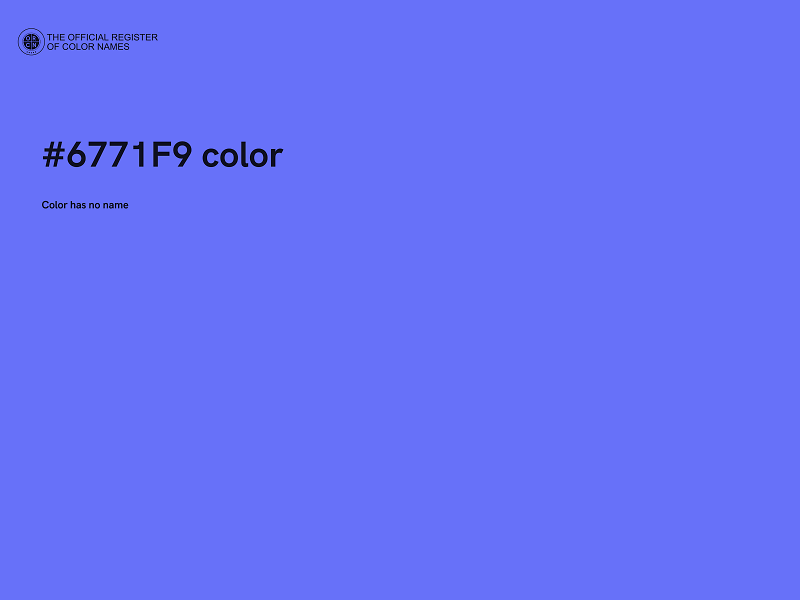 #6771F9 color image