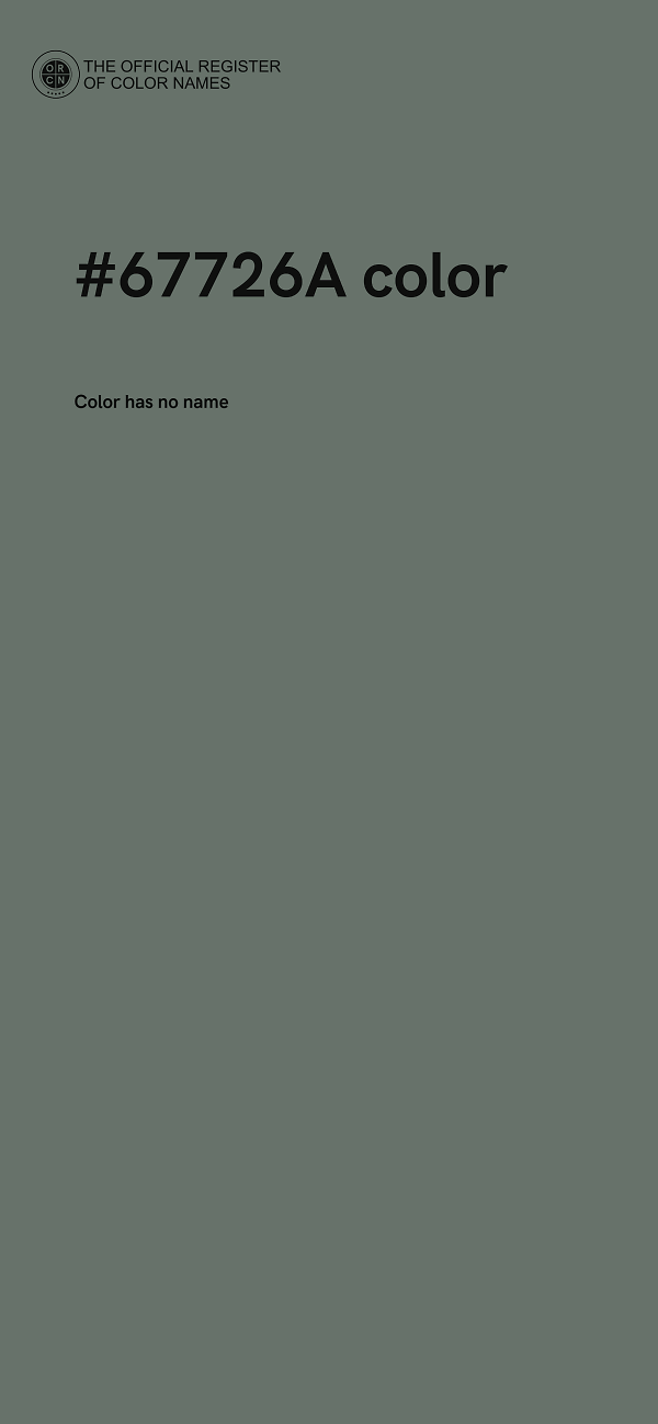 #67726A color image