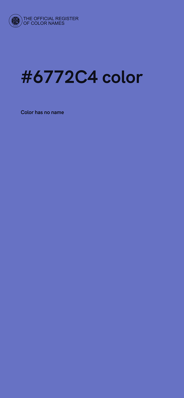 #6772C4 color image