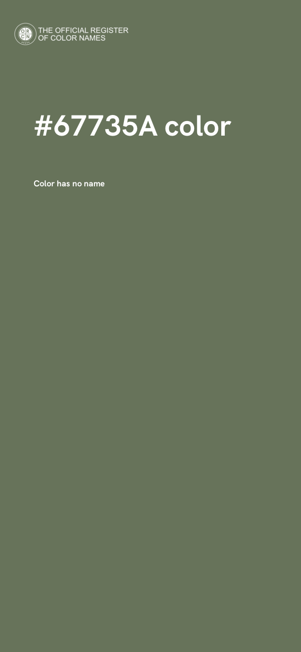 #67735A color image