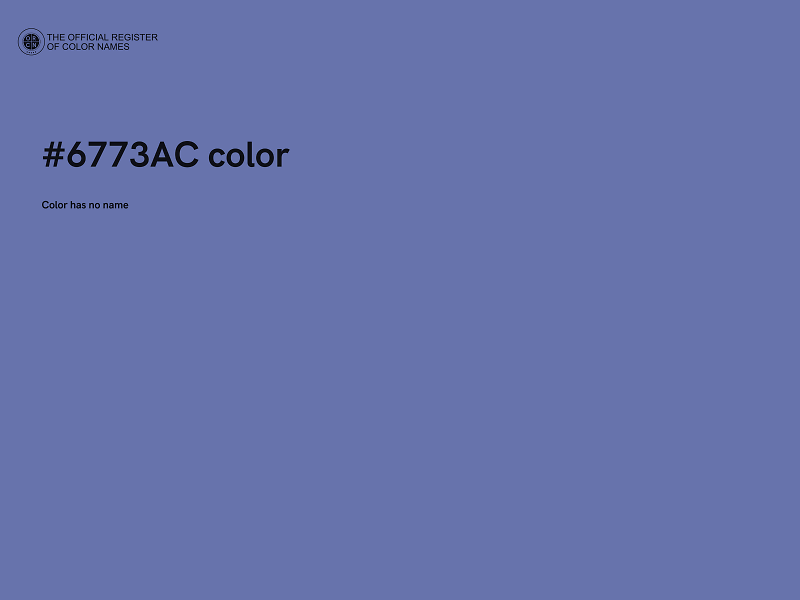 #6773AC color image