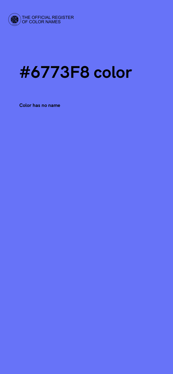 #6773F8 color image
