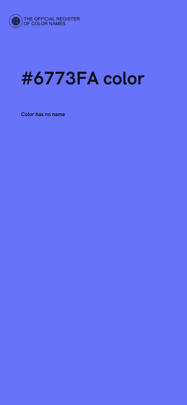 #6773FA color image