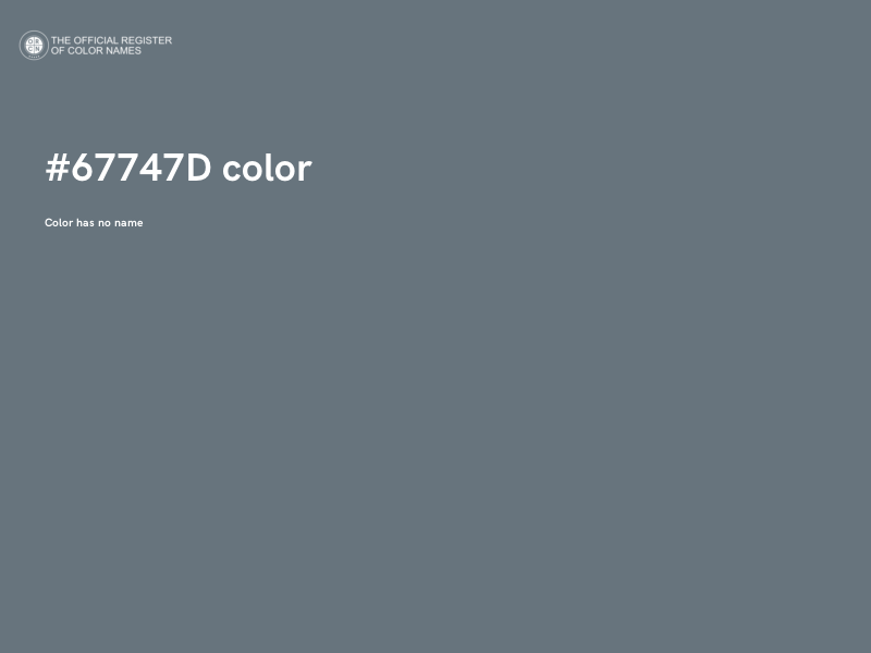 #67747D color image