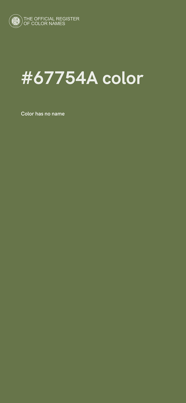 #67754A color image