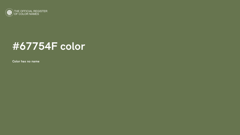 #67754F color image