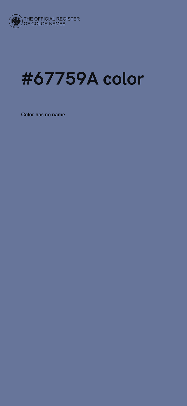 #67759A color image