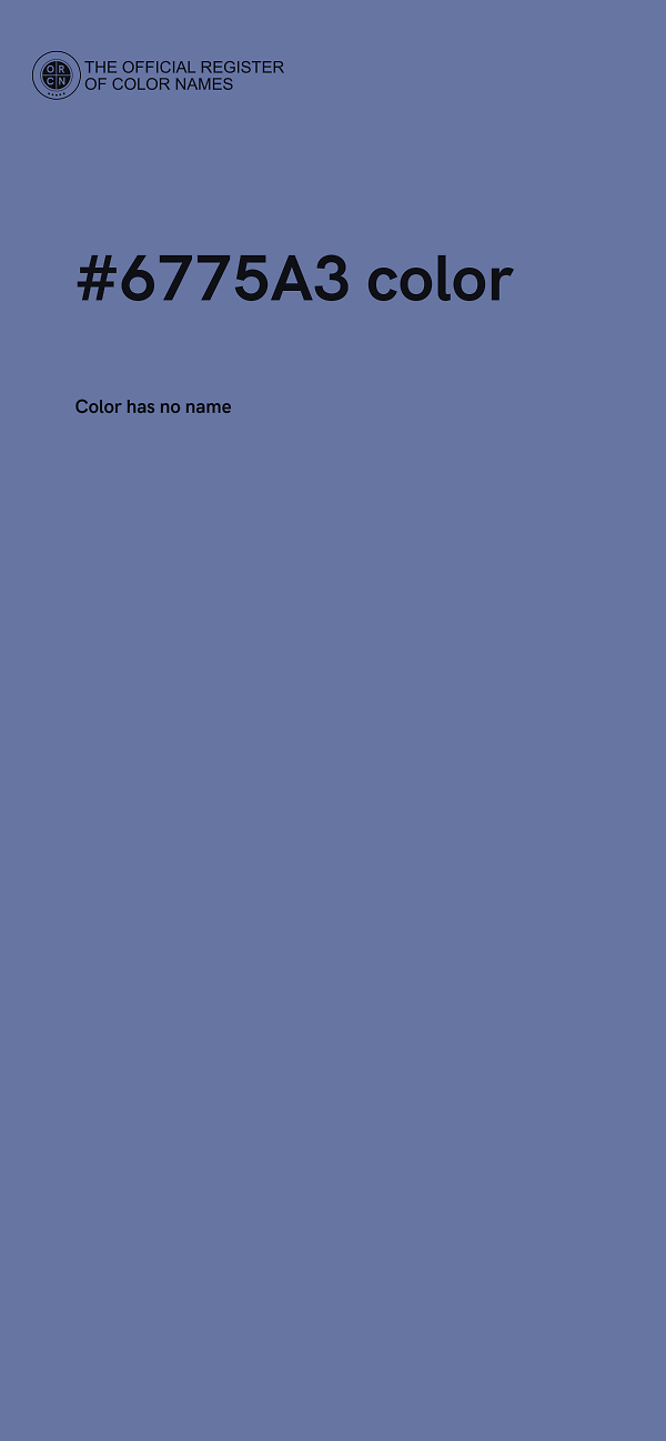 #6775A3 color image