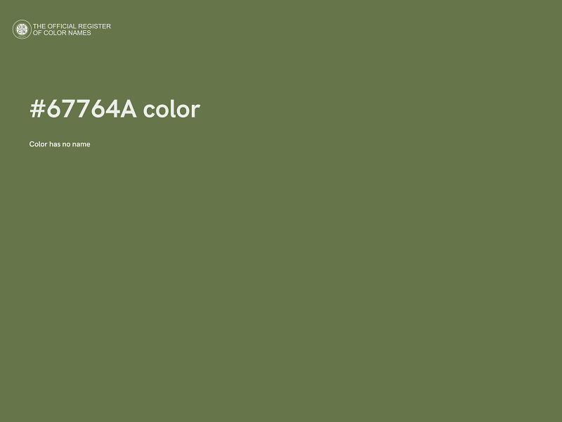#67764A color image