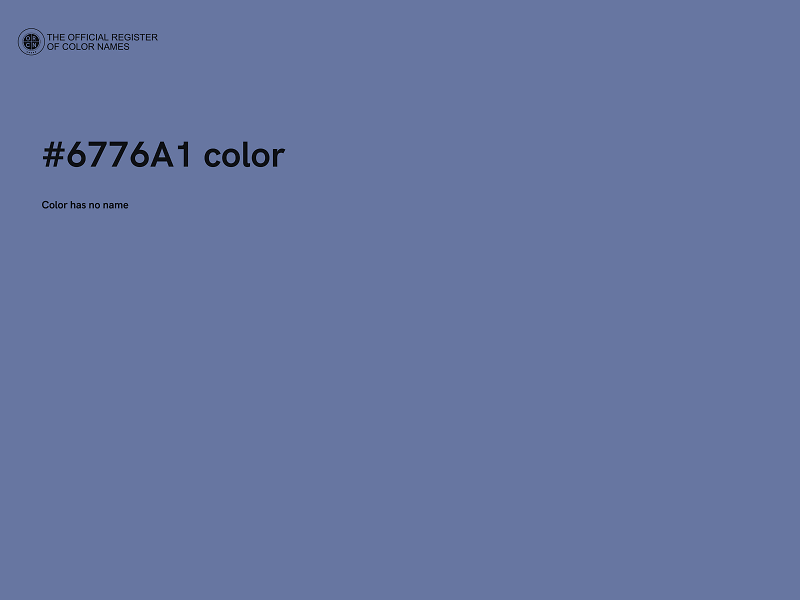 #6776A1 color image