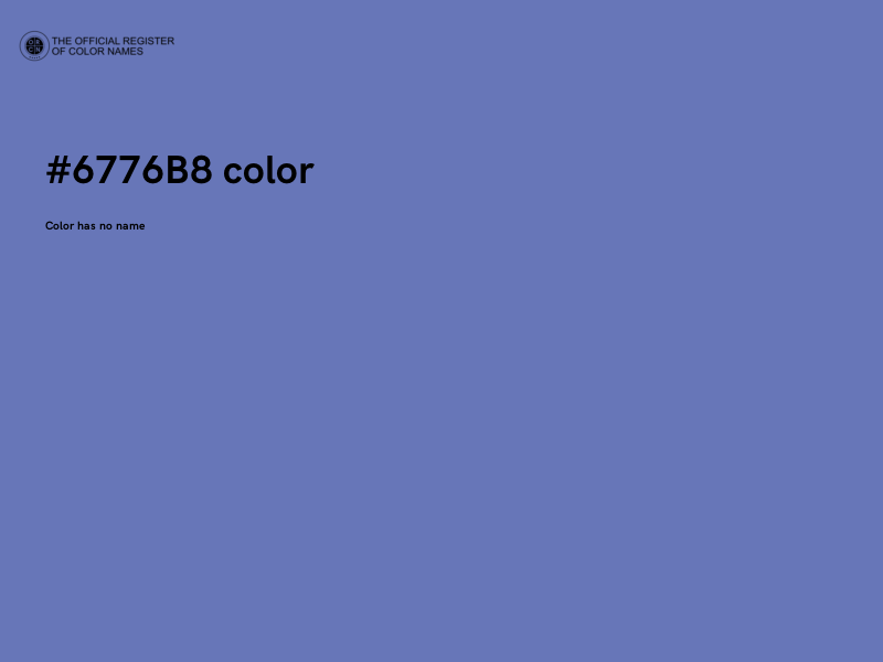 #6776B8 color image